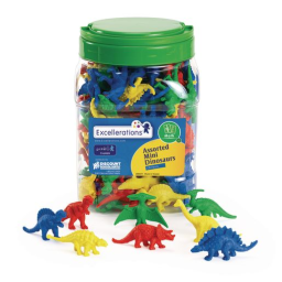 Excellerations® Assorted Mini Dinosaurs - 128 Pieces