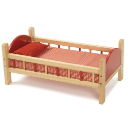 Wooden Doll Bed - 21-3/4L