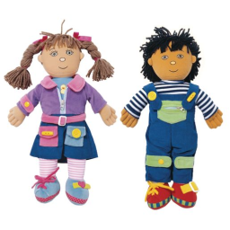 Excellerations® Boy and Girl Dressing Dolls - Set of 2