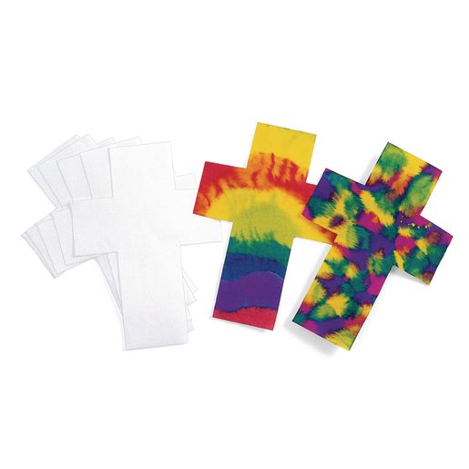 Liquid Watercolor™ Paper Crosses - 24 Pieces