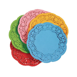 Colorations® 6 Assorted Round Doilies - Pack of 120