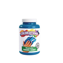 Colorations® Washable Finger Paint, Turquoise - 16 oz.