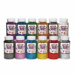 Colorations® Extra-Safe Plastic Glitter, 1 lb. - Set of All 12