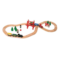 Excellerations® Wooden Track & Train Set - 40 Pieces