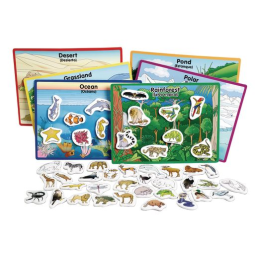 Excellerations® Animals in Their Habitats - 6 Boards, 48 Pieces