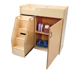 Environments® Toddler Changing Table with Stairs - Assembled