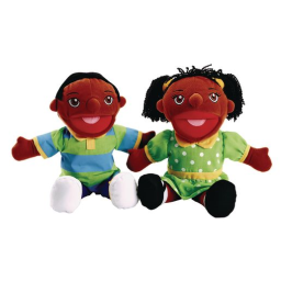 Excellerations® African American Girl & Boy Puppet Pair