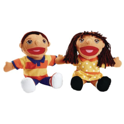 Excellerations® Hispanic Girl & Boy Puppet Pair