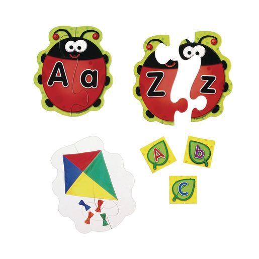 Ladybug Letters Game - Set of 26, 2-Piece Puzzles
