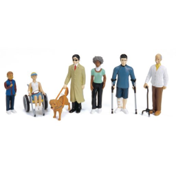 Differently-Abled Block Play Figures - Set of 6