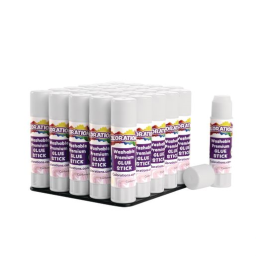 Colorations® Washable Premium White Glue Sticks, Set of 30, 0.32 oz ea