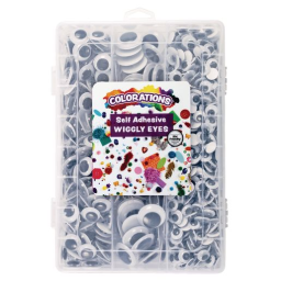 Colorations® Self-Adhesive Wiggly Eyes in Tray 875 Pieces