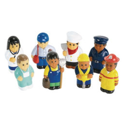 Discount School Supply® Soft Multicultural Career Figures - Set of 8