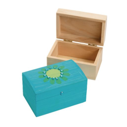 Colorations® Wooden Treasure Boxes - Set of 12