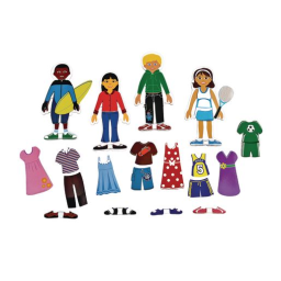 Excellerations® Magnetic Dressing Dolls - 80 Pieces