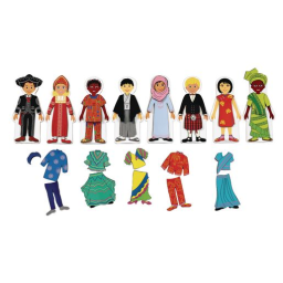 Excellerations® Magnetic Multicultural Dressing Dolls
