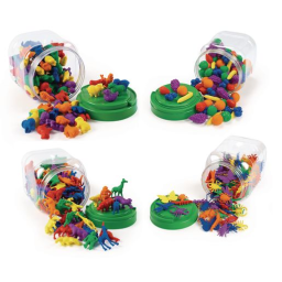 Excellerations® Math Manipulatives - 4 Different Sets, 444 Pieces Total
