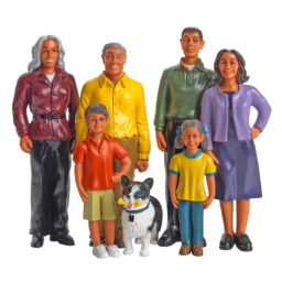 Excellerations® Pretend Play Figures - Extended Hispanic Family
