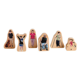 Excellerations® Photo Block Differently-Abled Play People Set of 6
