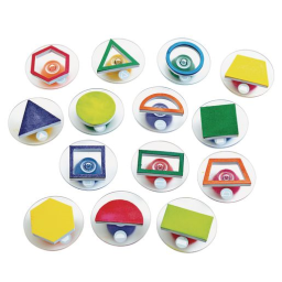 Colorations® Easy-Grip Stampers, Shapes - Set of 14