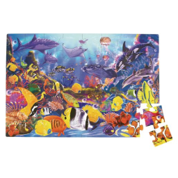 Jumbo Animal Floor Puzzle - Underwater