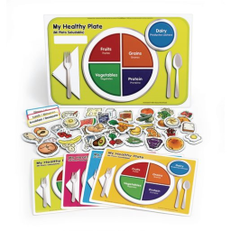 Excellerations® Bilingual My Healthy Plate Magnet Activity Set