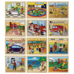 Excellerations® In My Community Puzzles - Set of 12