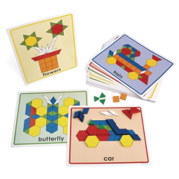 Excellerations® Pattern Block Picture Cards - Set of 20