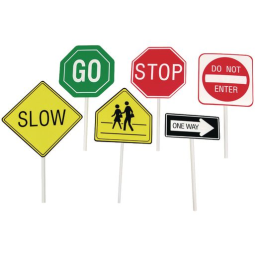 Discount School Supply® Play It Safe Hand-Held Traffic Signs