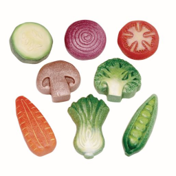 Sensory Outdoor Play Stones- Vegetables Set of 8