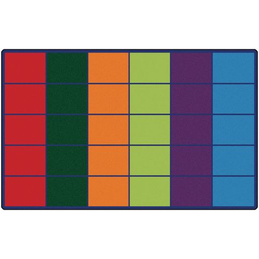 Colorful Rows Seating 8'4 x 13'4 Rectangle Premium Carpet